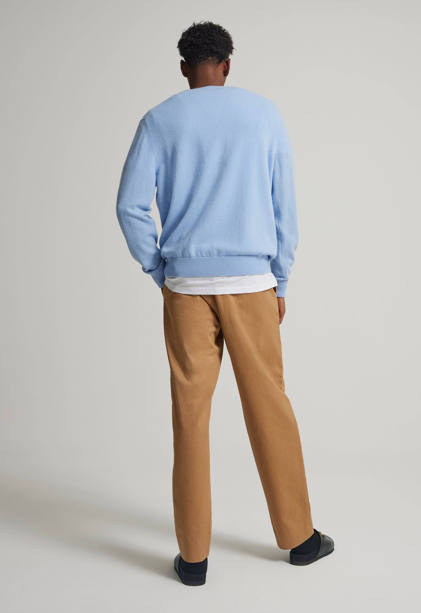 Jac+Jack REX CASHMERE SWEATER in Day Blue